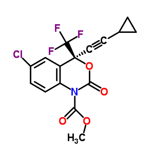 [4-Chloro-2-[(1s)-3-cyclopropyl-1-hydroxy-1-(trifluoromethyl)-2-propynyl)phenyl]carbamic acid methyl ester Structure,211563-40-5Structure