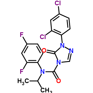 1-(2,4-Dichlorophenyl)-n-(2,4-difluorophenyl)-1,5-dihydro-n-(1-methylethyl)-5-oxo-4h-1,2,4-triazole-4-carboxamide Structure,212201-70-2Structure