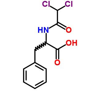 Dl-phenylalanine, n-(dichloroacetyl)- Structure,21231-79-8Structure