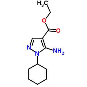 Ethyl 5-amino-1-cyclohexyl-pyrazole-4-carboxylate Structure,21253-62-3Structure