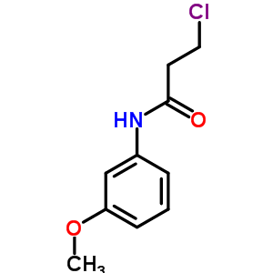 3-Chloro-n-(3-methoxyphenyl)propanamide Structure,21261-76-7Structure