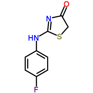 2-[(4-Fluorophenyl)amino]-1,3-thiazol-4(5H)-one Structure,21262-73-7Structure