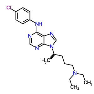 N-(4-chlorophenyl)-9-(5-diethylaminopentan-2-yl)purin-6-amine Structure,21267-94-7Structure