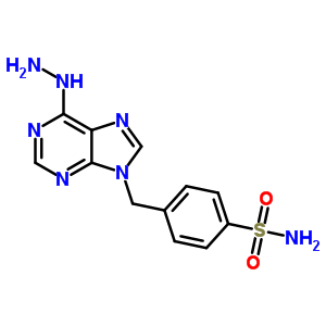 4-[(6-Hydrazinylpurin-9-yl)methyl]benzenesulfonamide Structure,21267-99-2Structure