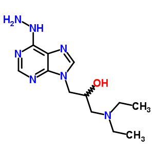 1-Diethylamino-3-(6-hydrazinylpurin-9-yl)propan-2-ol Structure,21268-08-6Structure