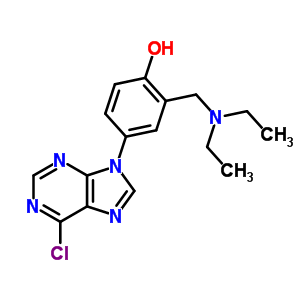 4-(6-Chloropurin-9-yl)-2-(diethylaminomethyl)phenol Structure,21268-13-3Structure