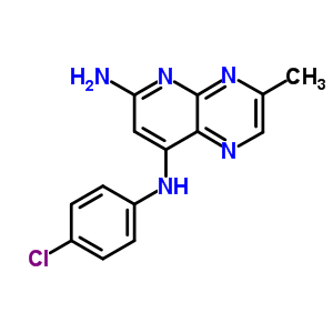 Pyrido[2,3-b]pyrazine, 6-amino-8-(p-chloroanilino)-3-methyl- Structure,21271-81-8Structure