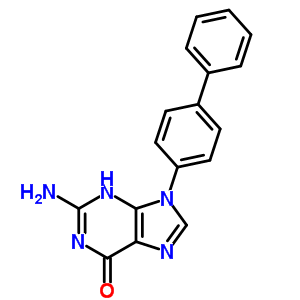 6H-purin-6-one,2-amino-9-[1,1-biphenyl]-4-yl-1,9-dihydro- Structure,21318-94-5Structure