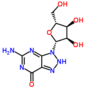 7H-1,2,3-triazolo[4,5-d]pyrimidin-7-one,5-amino-3,4-dihydro-3-b-d-ribofuranosyl- Structure,2133-80-4Structure