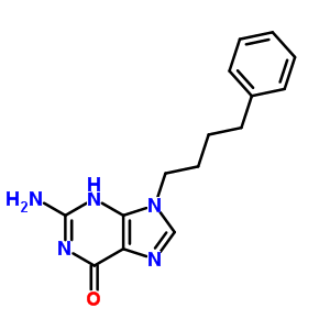 2-Amino-9-(4-phenylbutyl)-3h-purin-6-one Structure,21333-24-4Structure