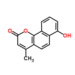 2H-naphtho[1,2-b]pyran-2-one, 7-hydroxy-4-methyl- Structure,21353-16-2Structure