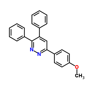 6-(4-Methoxyphenyl)-3,4-diphenyl-pyridazine Structure,21367-74-8Structure