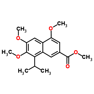 4,6,7-Trimethoxy-8-(1-methylethyl)-2-naphthalenecarboxylic acid methyl ester Structure,213682-35-0Structure