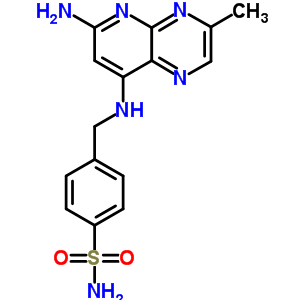 Benzenesulfonamide,4-[[(6-amino-3-methylpyrido[2,3-b]pyrazin-8-yl)amino]methyl]-, hydrochloride(1:1) Structure,21395-45-9Structure