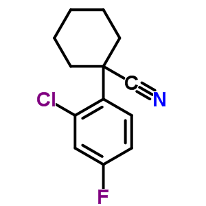 1-(2-Chloro-4-fluorophenyl)cyclohexanecarbonitrile Structure,214262-93-8Structure