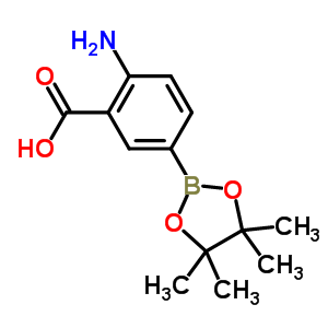 2-Amino-5-(4,4,5,5-tetramethyl-1,3,2-dioxaborolan-2-yl)benzoic acid Structure,214360-71-1Structure