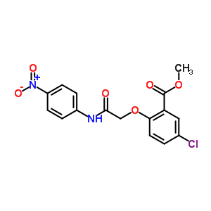 Methyl 5-chloro-2-[(4-nitrophenyl)carbamoylmethoxy]benzoate Structure,21447-10-9Structure