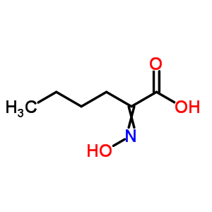 Hexanoic acid,2-(hydroxyimino)- Structure,21486-55-5Structure