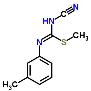 1-Cyano-2-methyl-3-(3-methylphenyl)isothiourea Structure,21504-97-2Structure