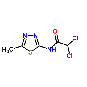 Acetamide, 2,2-dichloro-n-(5-methyl-1,3,4-thiadiazol-2-yl)- Structure,21521-88-0Structure