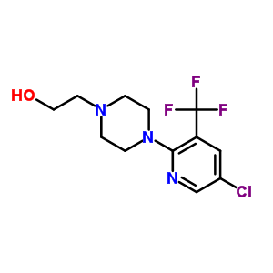 2-[4-[5-Chloro-3-(trifluoromethyl)-2-pyridyl]piperazino]ethan-1-ol Structure,215434-39-2Structure