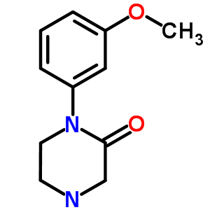 1-(3-Methoxyphenyl)-2-piperazinone Structure,215649-80-2Structure