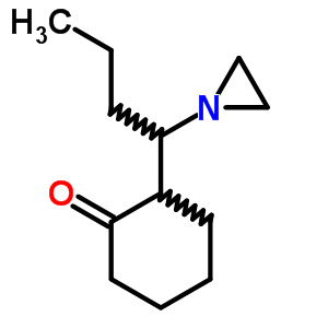 Cyclohexanone,2-[1-(1-aziridinyl)butyl]- Structure,21805-72-1Structure