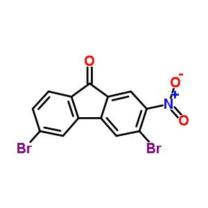 3,6-Dibromo-2-nitro-fluoren-9-one Structure,21878-85-3Structure