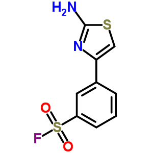 Benzenesulfonylfluoride, 3-(2-amino-4-thiazolyl)- Structure,2196-70-5Structure