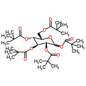 1,2,3,4,6-Penta-o-pivaloyl-d-mannopyranose Structure,220017-47-0Structure