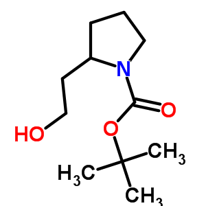 Tert-butyl 2-(2-hydroxyethyl)-1-pyrrolidinecarboxylate Structure,220312-34-5Structure