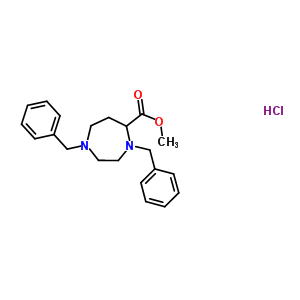 1H-1,4-diazepine-5-carboxylic acid, hexahydro-1,4-bis(phenylmethyl)-, methyl ester Structure,220364-79-4Structure