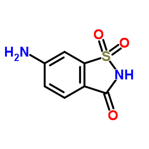 1,2-Benzisothiazol-3(2h)-one, 6-amino-, 1,1-dioxide Structure,22094-62-8Structure