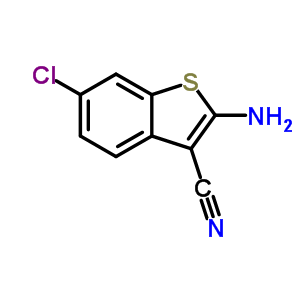 2-Amino-6-chlorobenzo[b]thiophene-3-carbonitrile Structure,221061-10-5Structure