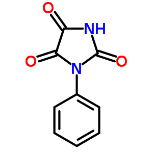 1-Phenylimidazolidine-2,4,5-trione Structure,2211-33-8Structure