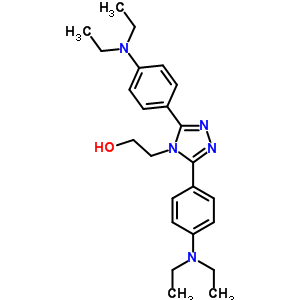 4H-1,2,4-triazole-4-ethanol,3,5-bis[4-(diethylamino)phenyl]- Structure,22159-35-9Structure