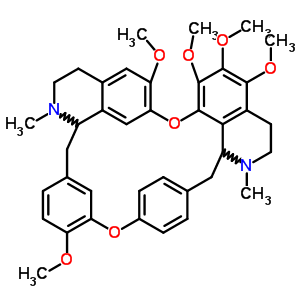 2H-1,24:12,15-dietheno-6,10-metheno-16h-pyrido[2,3:17,18][1,10]dioxacycloeicosino[2,3,4-ij]isoquinoline,3,4,4a,5,16a,17,18,19-octahydro-9,20,21,22,26-pentamethoxy-4,17-dimethyl-,(4as,16as)-(9ci) Structure,22226-73-9Structure