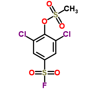 Benzenesulfonylfluoride, 3,5-dichloro-4-[(methylsulfonyl)oxy]- Structure,22243-86-3Structure