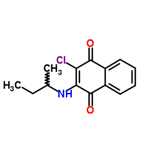 1,4-Naphthalenedione,2-chloro-3-[(1-methylpropyl)amino]- Structure,22272-32-8Structure