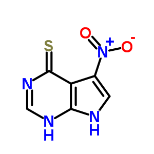 4H-pyrrolo[2,3-d]pyrimidine-4-thione,3,7-dihydro-5-nitro- Structure,22277-04-9Structure