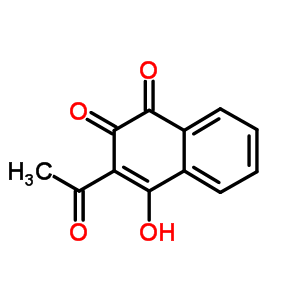 1,4-Naphthalenedione,2-acetyl-3-hydroxy- Structure,2246-48-2Structure