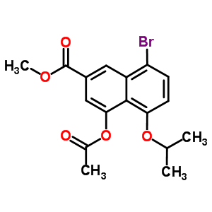 4-(Acetyloxy)-8-bromo-5-(1-methylethoxy)-2-naphthalenecarboxylic acid methyl ester Structure,225114-49-8Structure