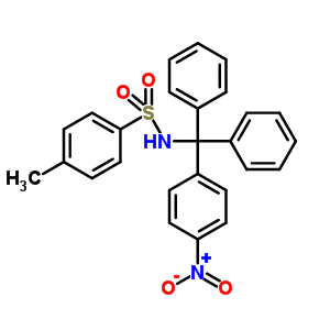 Benzenesulfonamide,4-methyl-n-[(4-nitrophenyl)diphenylmethyl]- Structure,22566-47-8Structure