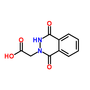 (1,4-Dioxo-3,4-dihydrophthalazin-2(1h)-yl)acetic acid Structure,2257-64-9Structure