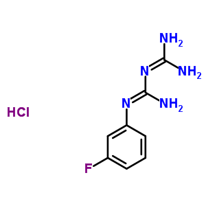 1-(3-Fluorophenyl)biguanide hydrochloride Structure,2267-49-4Structure