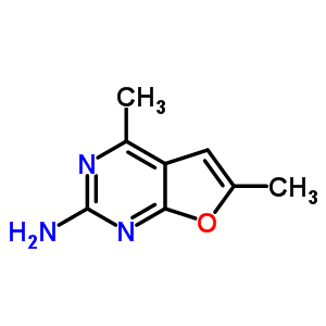 4,6-Dimethylfuro[2,3-d]pyrimidin-2-amine Structure,22727-43-1Structure