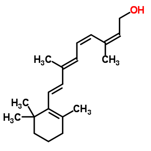 (2E,4Z,6E,8E)-3,7-Dimethyl-9-(2,6,6-Trimethyl-1-Cyclohexenyl)Nona-2,4,6,8-Tetraen-1-Ol Structure,22737-96-8Structure