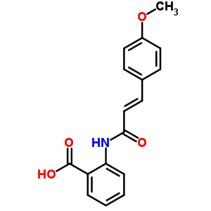 2-{[(2E)-3-(4-methoxyphenyl)prop-2-enoyl]amino}benzoic acid Structure,22780-32-1Structure