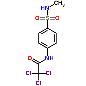 Acetamide,2,2,2-trichloro-n-[4-[(methylamino)sulfonyl]phenyl]- Structure,22795-62-6Structure