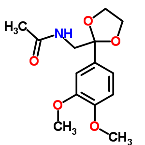 Acetamide,n-[[2-(3,4-dimethoxyphenyl)-1,3-dioxolan-2-yl]methyl]- Structure,22796-21-0Structure